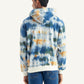 Men's Tie-Dye Light-Blue Hooded Sweatshirt