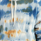 Men's Tie-Dye Light-Blue Hooded Sweatshirt