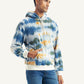 Men's Tie-Dye Light-Blue Hooded Sweatshirt