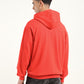 Men's Solid Red Hooded Sweatshirt