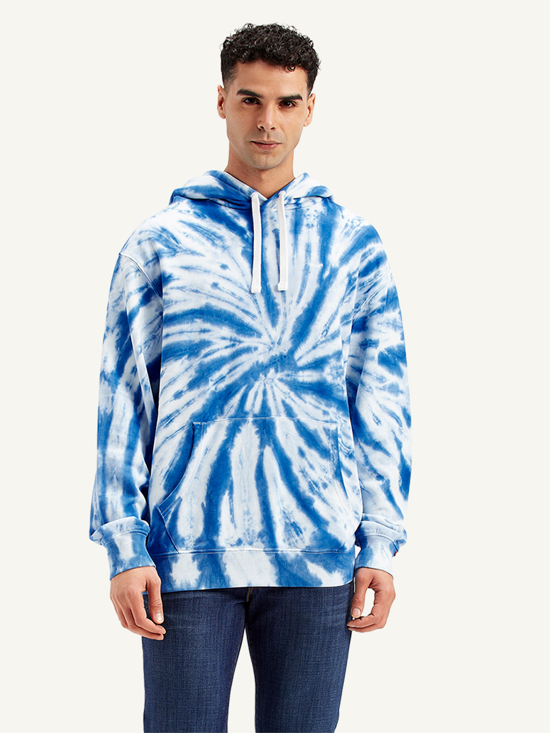 Men's Tie-Dye Blue Hooded Sweatshirt – Levis India Store