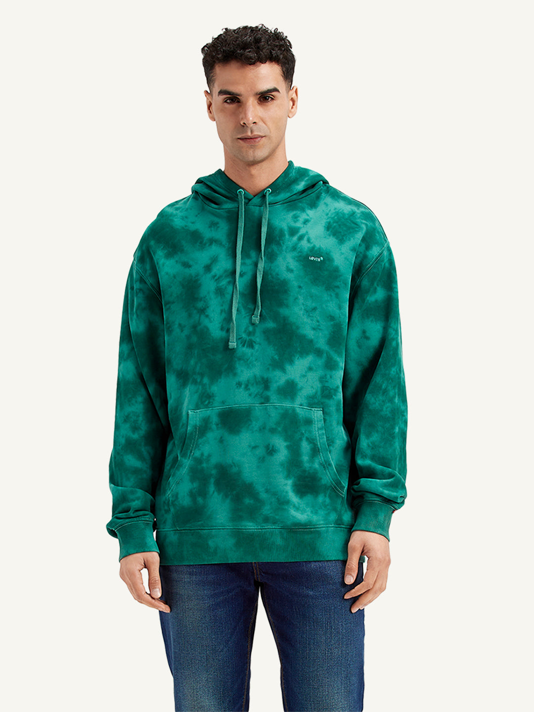 Ecofriendly store Men's & Women's Tie Dye Hoodie, Sustainable Winter Unisex Clothing, Tie Dye Logo hoodie in Several colors and with front pocket