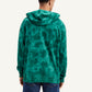 Men's Tie-Dye Teal Hooded Sweatshirt - 20 View