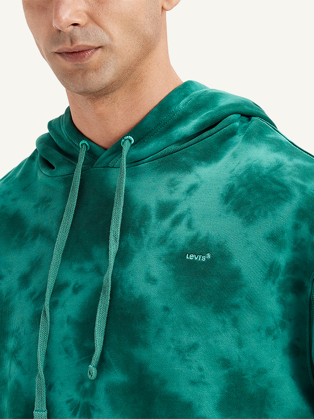Men's Tie-Dye Teal Hooded Sweatshirt – Levis India Store