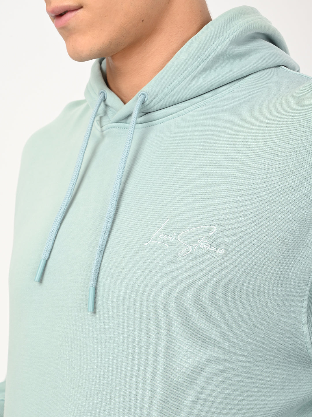 Men's Embroidered Regular Fit Overdyed Sweatshirt - detail View