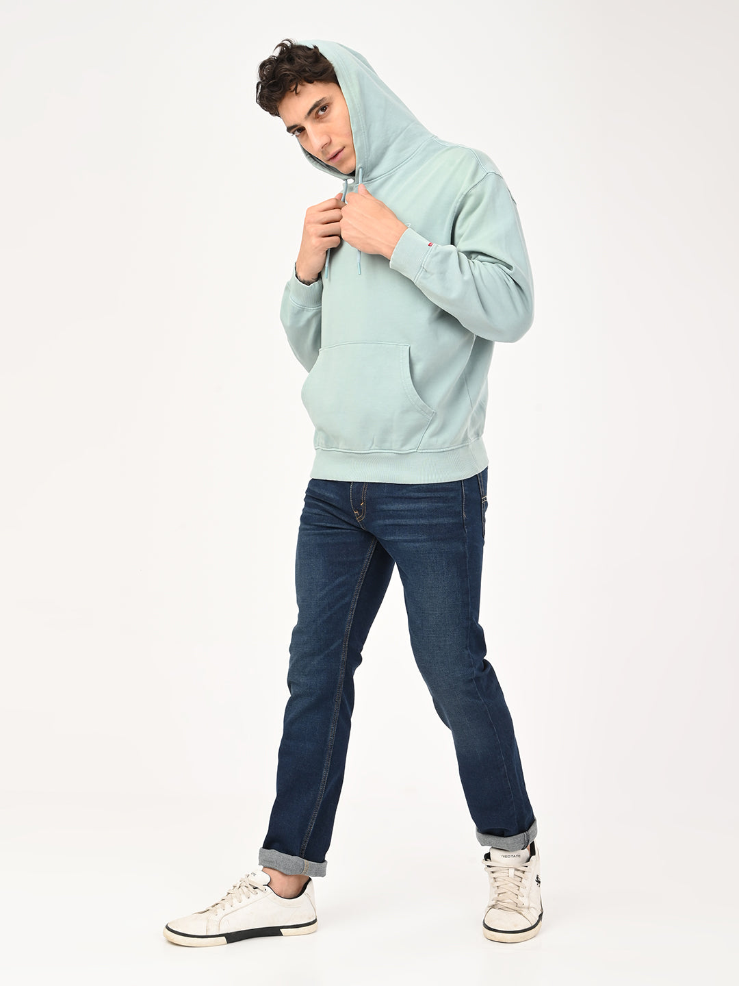 Men's Embroidered Regular Fit Overdyed Sweatshirt - 6 View