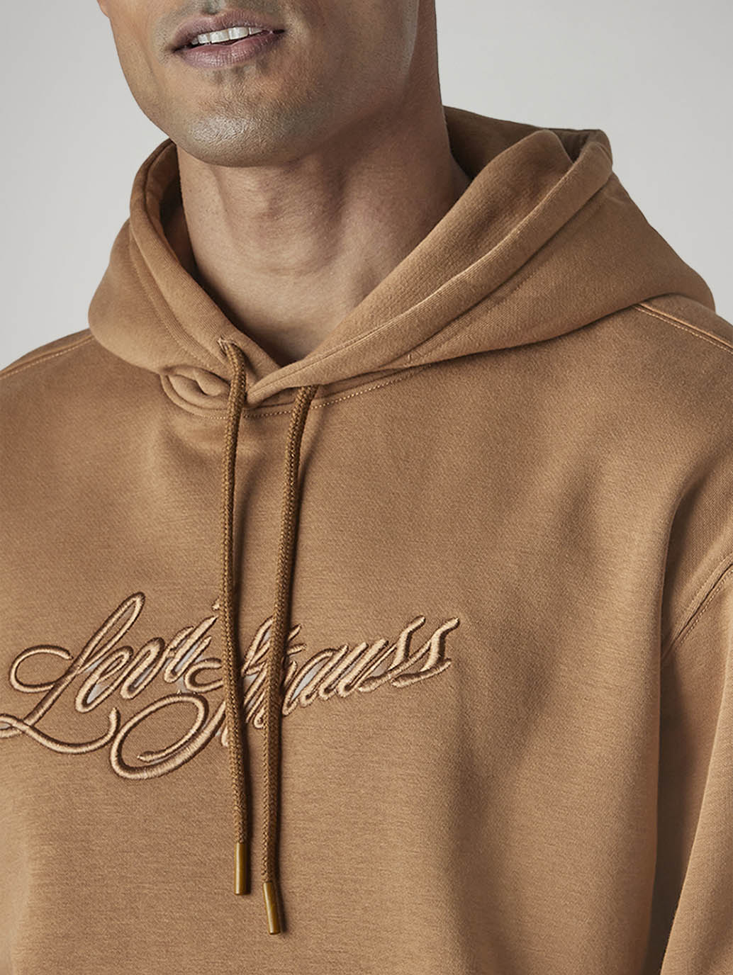 Men's Embroidered Regular Fit Sweatshirt - Detail View