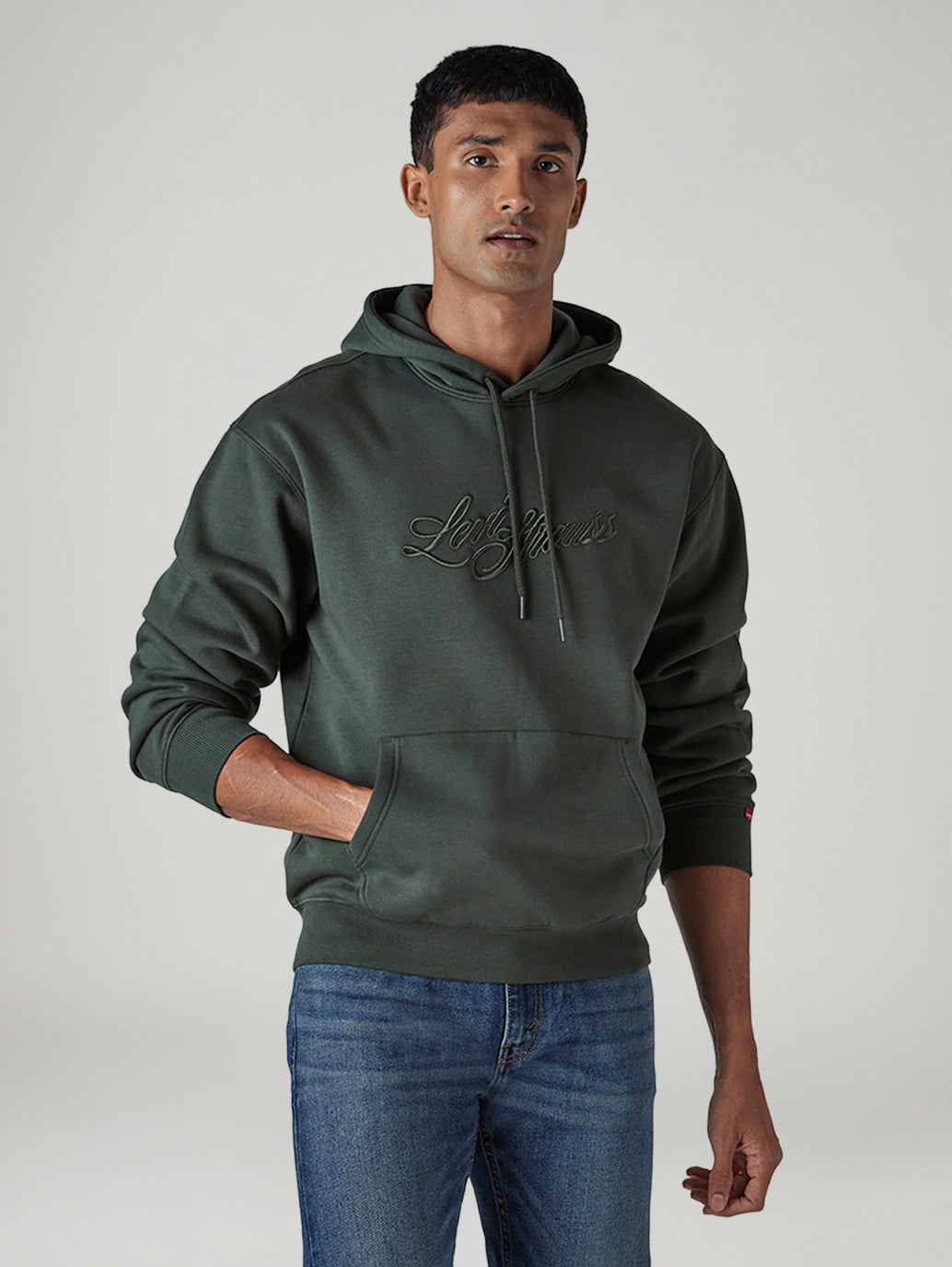 Men's Logo Printed Regular Fit Sweatshirt - Front View