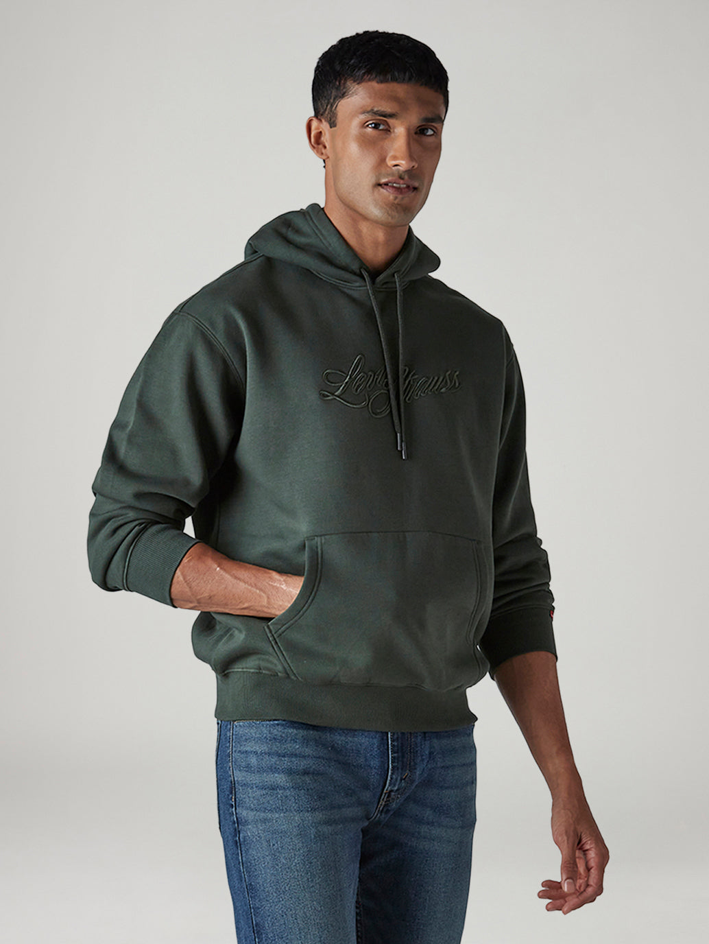 Men's Logo Printed Regular Fit Sweatshirt - Side View