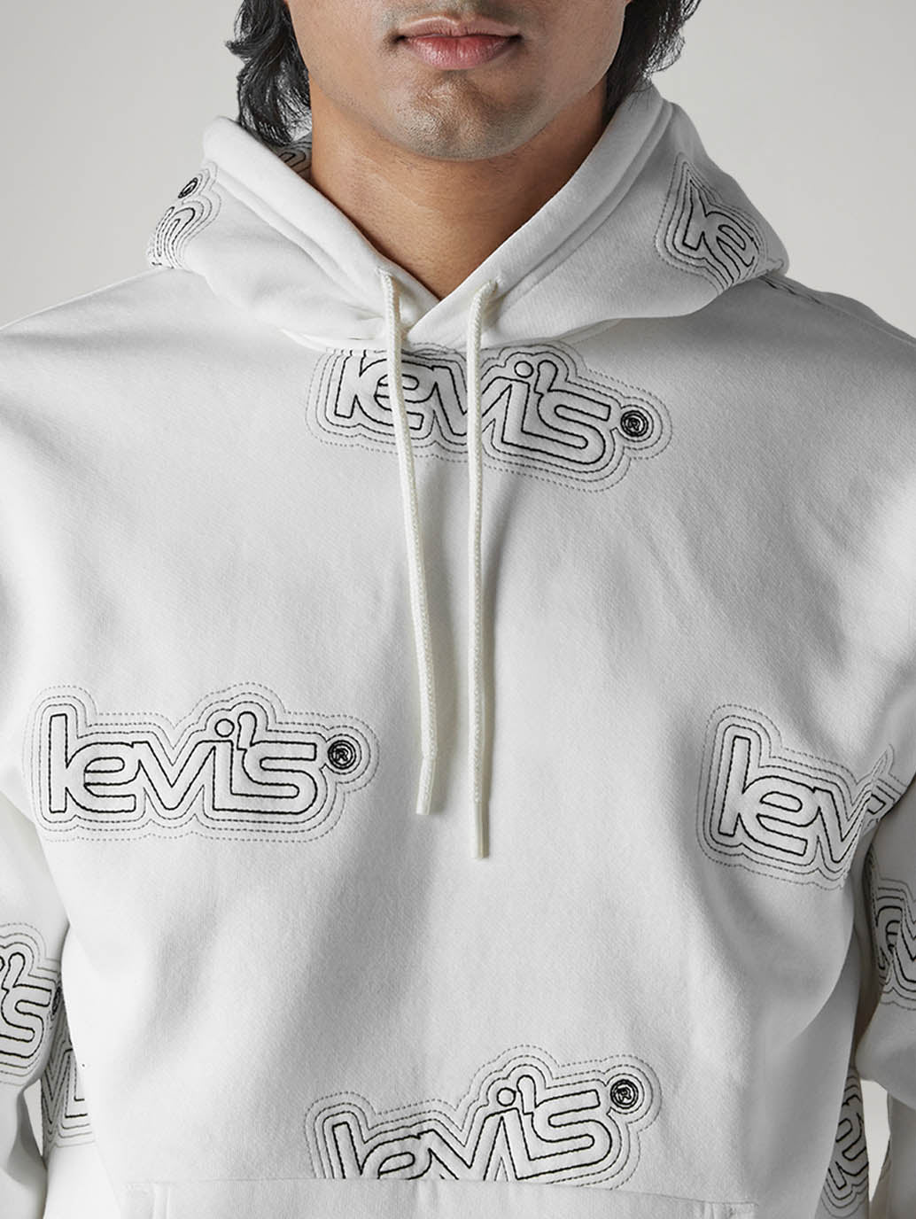 Men's Logo Printed Regular Fit Sweatshirt - detail View