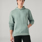 Men's Solid Regular Fit Hooded Sweatshirt - Front View