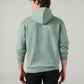 Men's Solid Regular Fit Hooded Sweatshirt - Back View