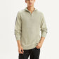 Men's Solid Beige Slim Fit Sweater - Styleshot View