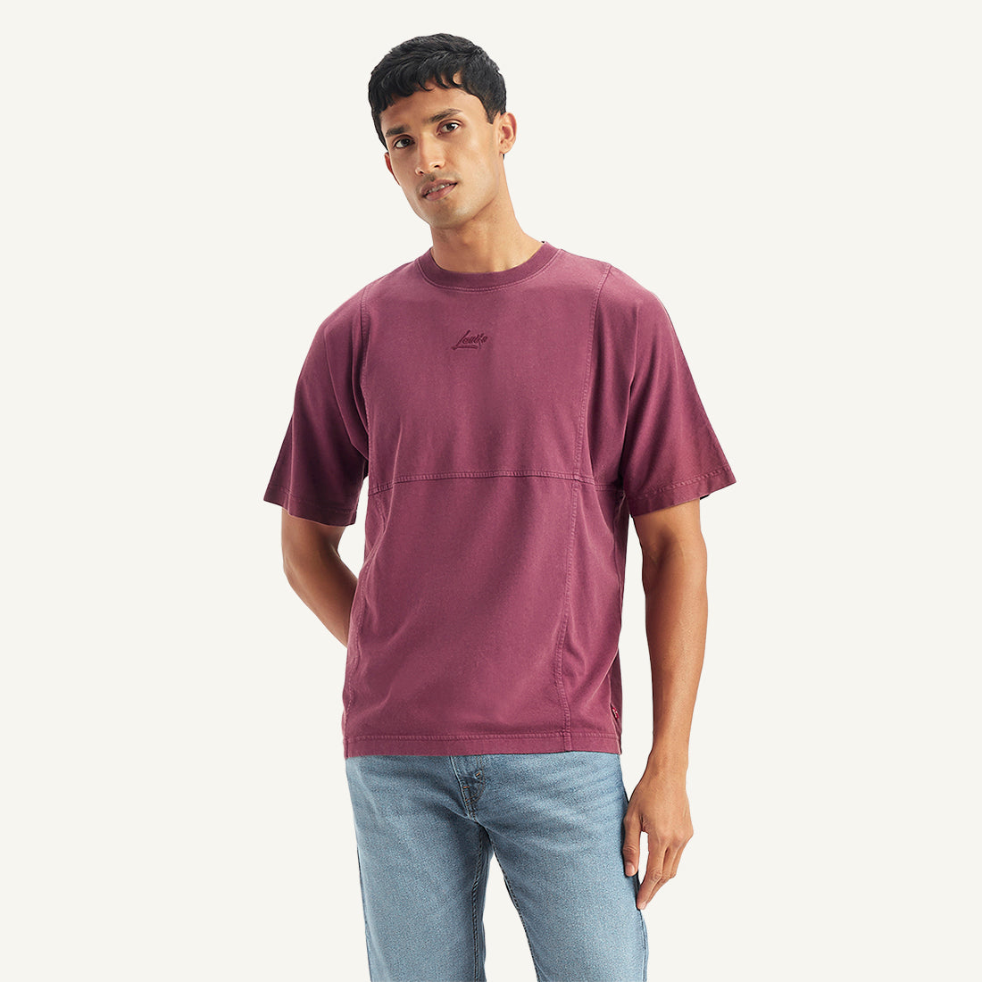 Men's Solid Regular Fit T-shirt