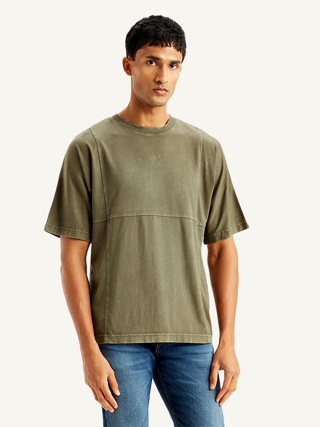 Men's Solid Regular Fit T-shirt