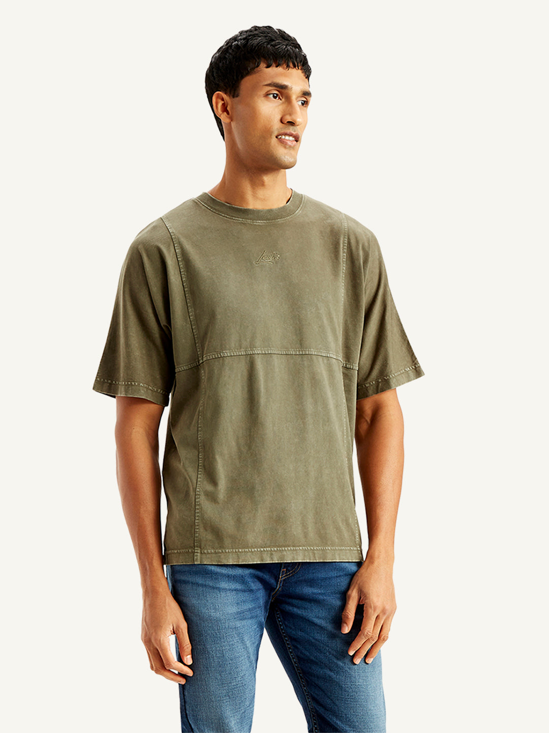 Men's Solid Regular Fit T-shirt