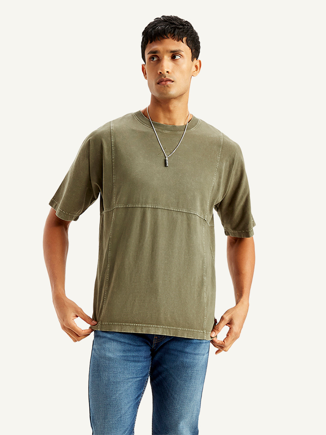 Men's Solid Regular Fit T-shirt