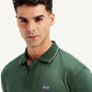 Men's Solid Slim Fit Polo T-Shirt