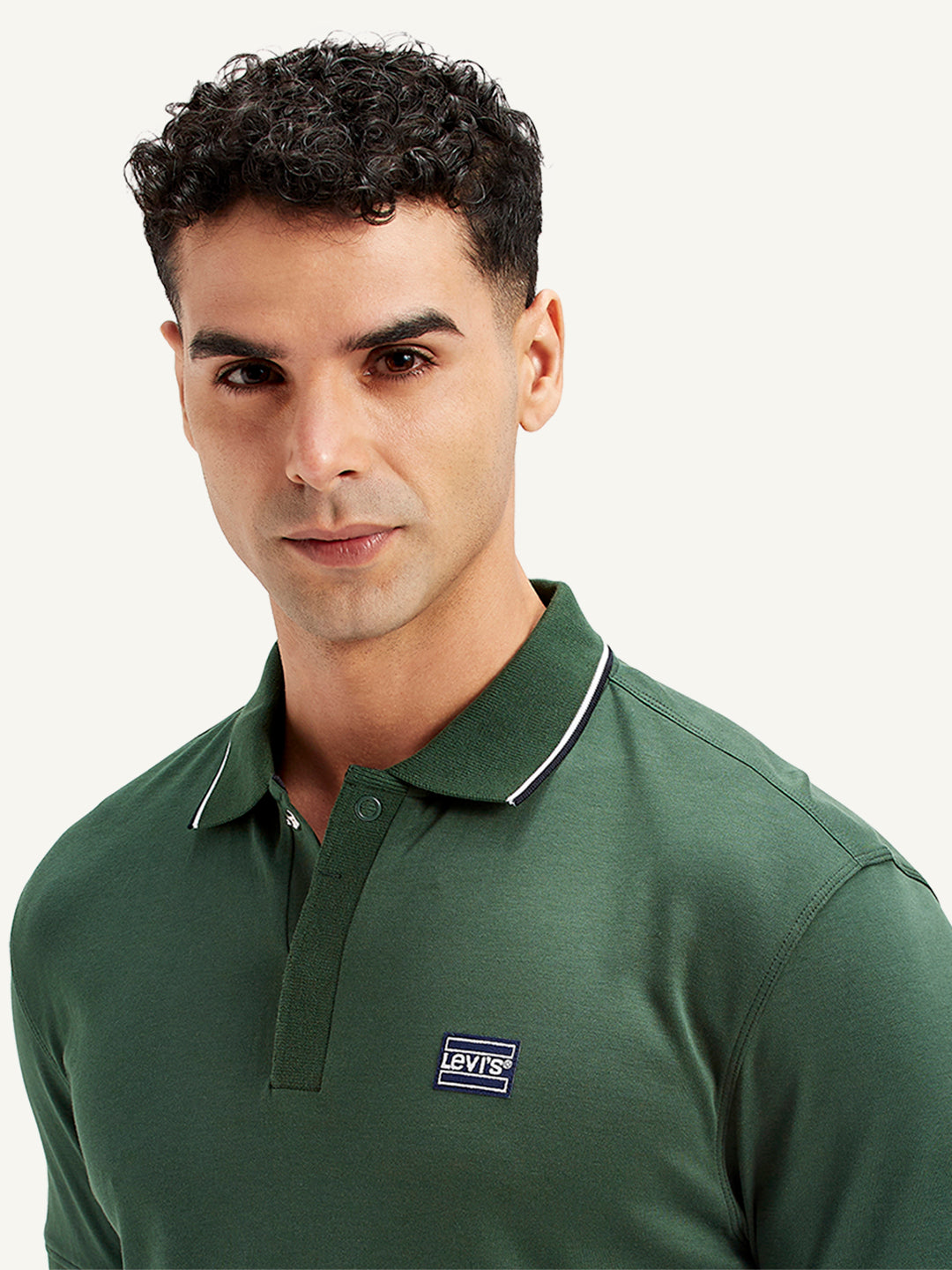 Men's Solid Slim Fit Polo T-Shirt