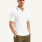 Men's Solid Slim Fit Polo T-Shirt