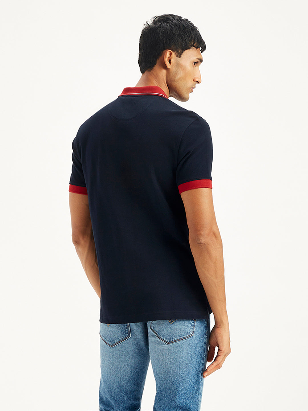 Men's Embroidered Slim Fit Polo T-Shirt