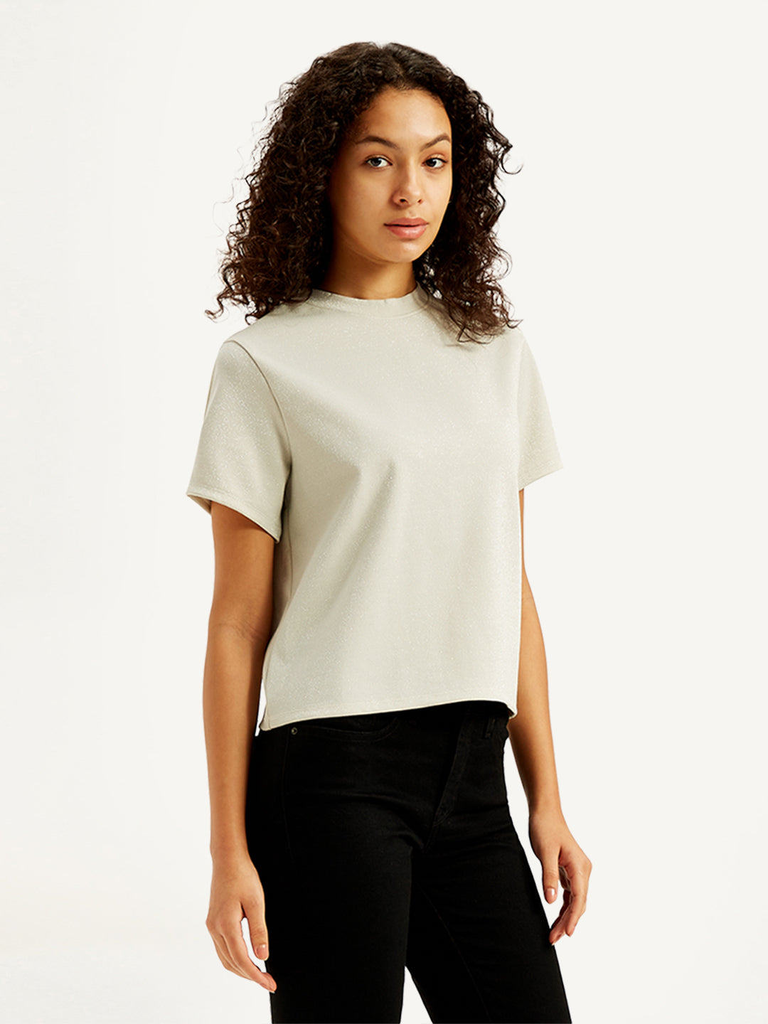 Women's Embellished Regular Fit T-Shirt