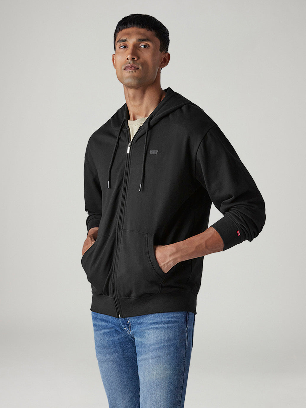 Men's Solid Regular Fit Sweatshirt - Side View
