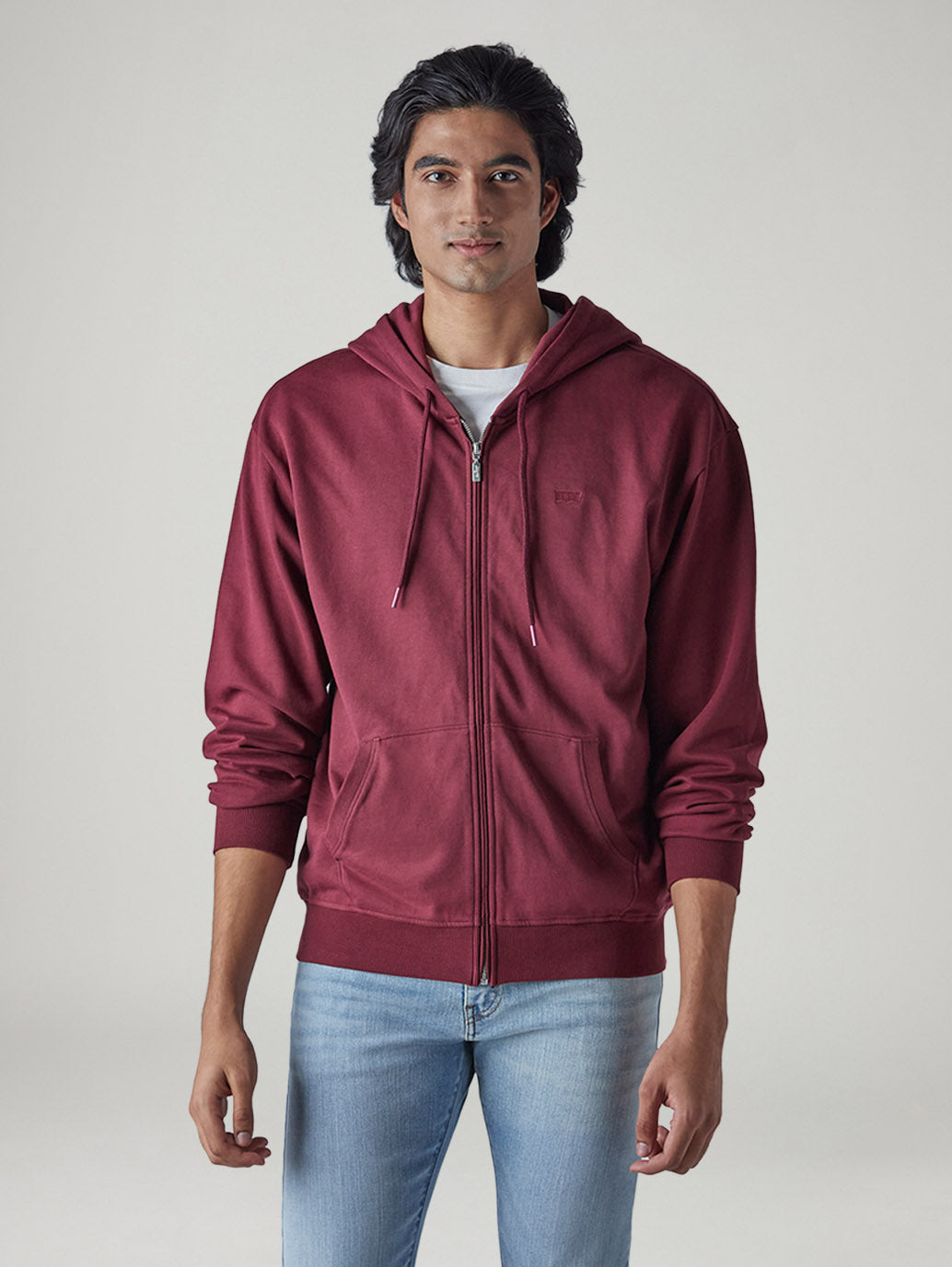 Men's Solid Regular Fit Sweatshirt - Front View