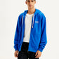 Men's Solid Blue Hooded Sweatshirt