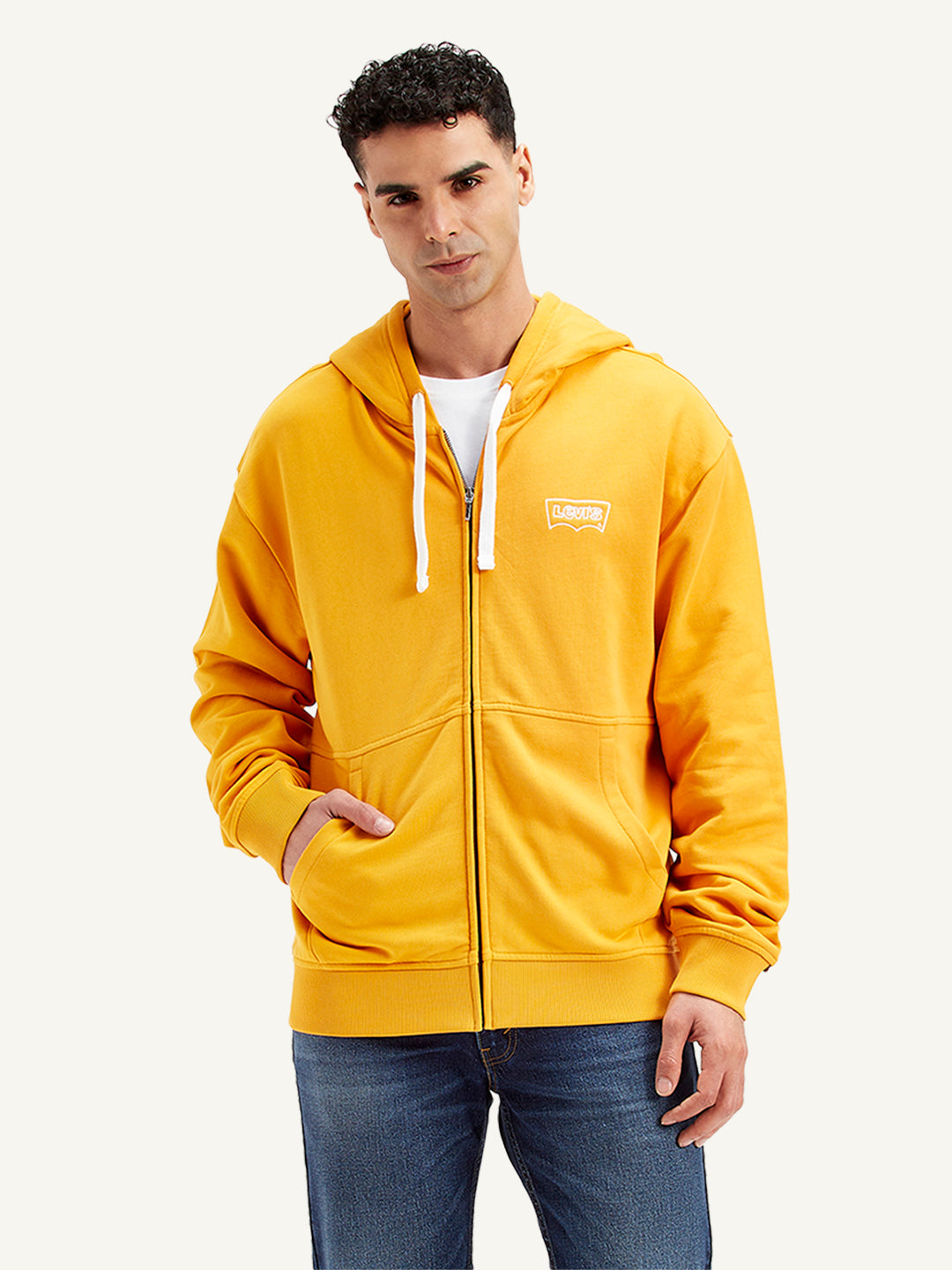 Men's Solid Mustard Hooded Sweatshirt – Levis India Store