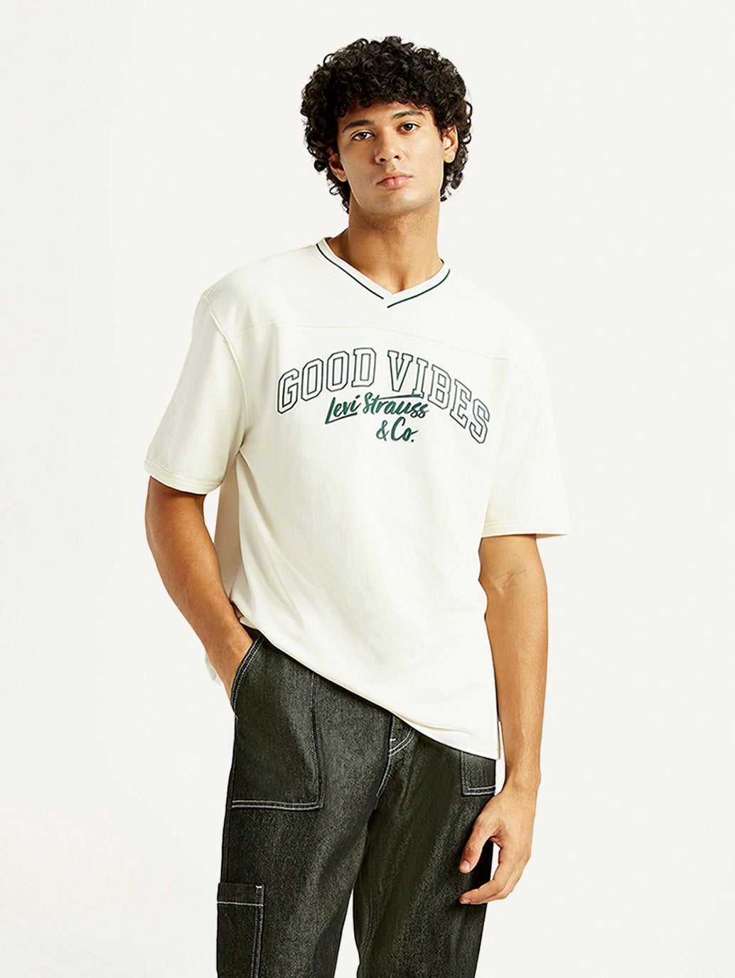 Men's Printed Loose Fit T-Shirt - Styleshot View