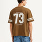 Men's Graphic Print Loose Fit T-shirt - Back View