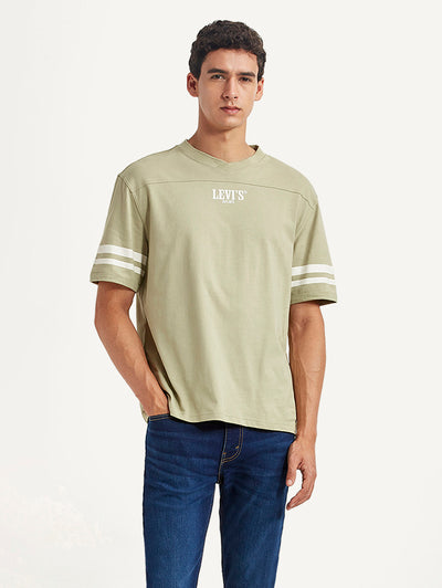 levi's Men's Graphic Print Light Green Loose Fit T-shirt-picture-10
