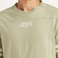 Men's Graphic Print Light Green Loose Fit T-shirt - Detail View