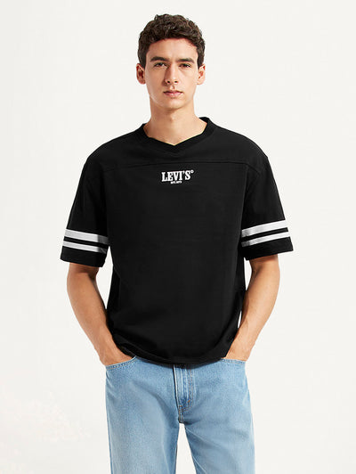 levi's Men's Graphic Print Black Loose Fit T-shirt-picture-11
