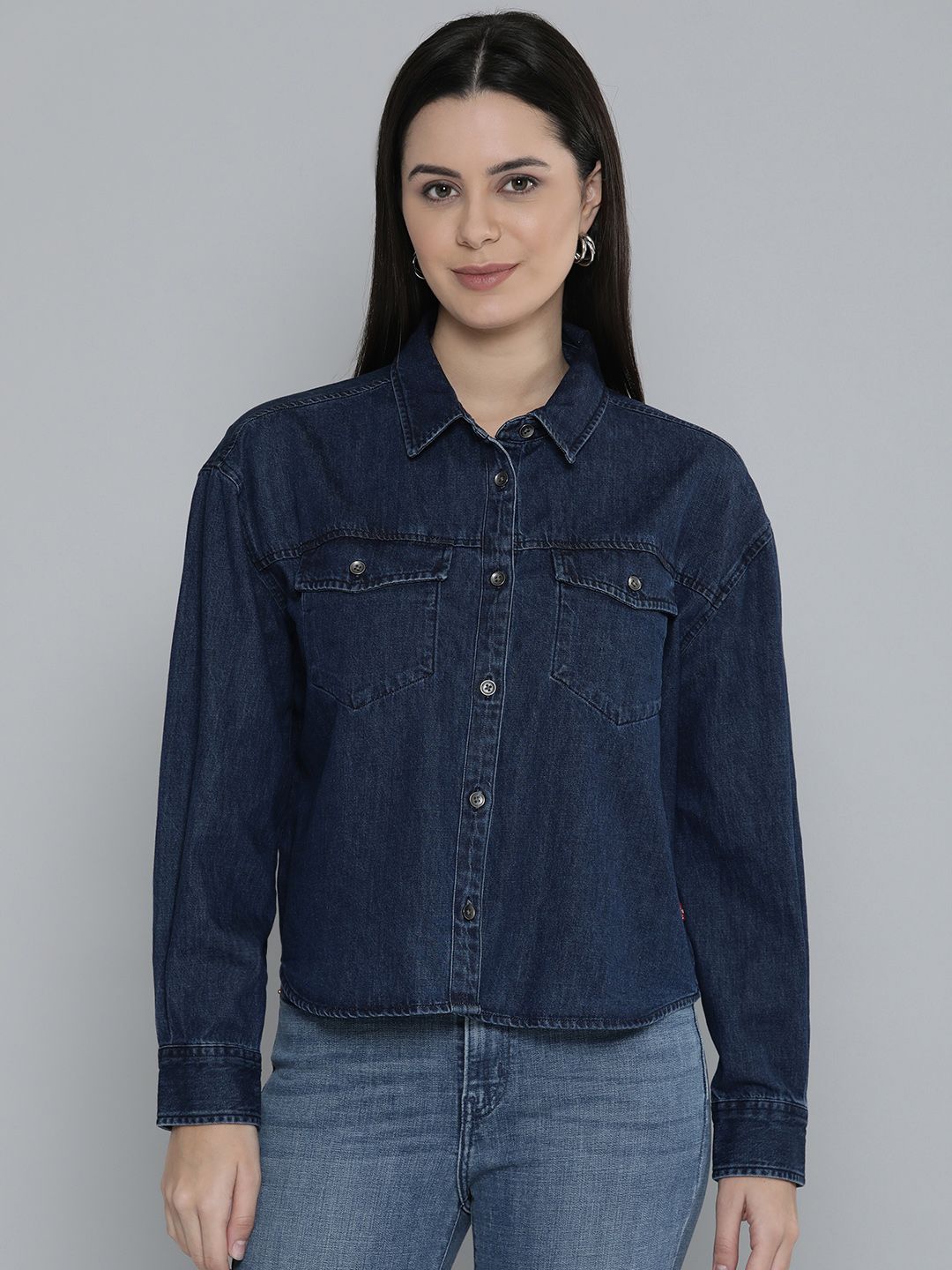 Women's Relaxed Fit Denim Shirt