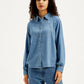 Women's Solid Regular Fit Denim Shirt