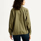 Women's Solid Spread Collar Shirt - Back View