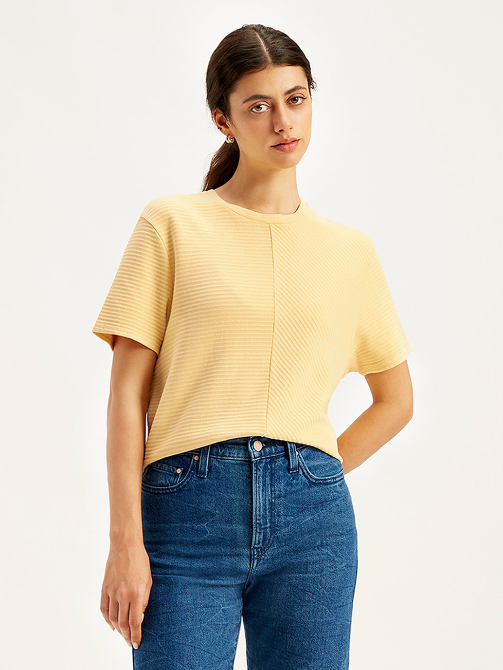 Women's Textured Relaxed Fit T-Shirt