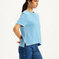 Women's Textured Relaxed Fit T-Shirt - ecf06448-b196-4021-af9d-e9690009c233 View