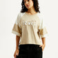 Women's Brand Logo Relaxed Fit T-shirt - Styleshot View