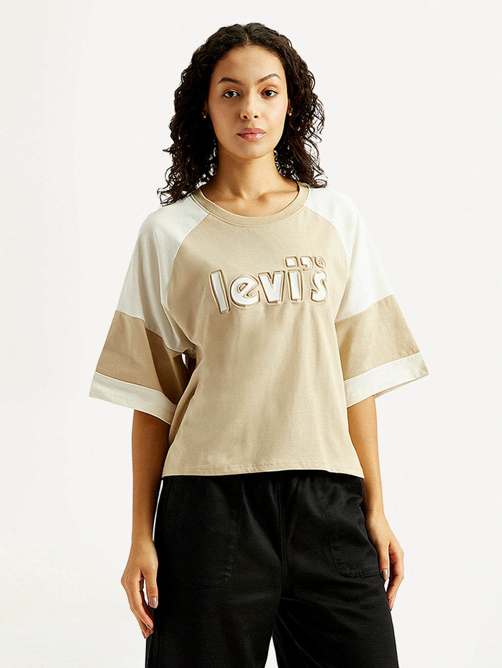 Women's Brand Logo Relaxed Fit T-shirt