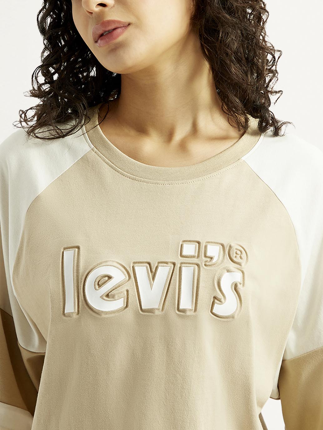 Women's Brand Logo Relaxed Fit T-shirt - Detail View