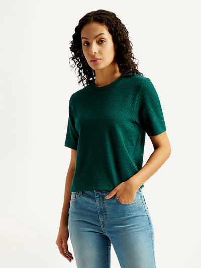 levi's Women's Textured Crew Neck T-shirt-picture-22