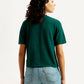 Women's Textured Crew Neck T-shirt - Back View