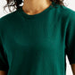 Women's Textured Crew Neck T-shirt - Detail View