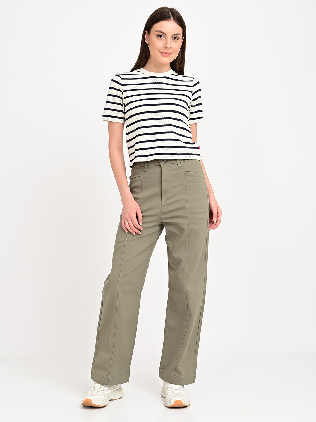 Women's Striped Relaxed Fit T-Shirt