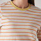 Women's Striped Regular Fit T-Shirt - Detail View