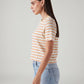 Women's Striped Regular Fit T-Shirt - Side View