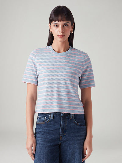 levi's Women's Striped Regular Fit T-Shirt-picture-32